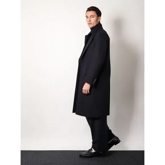 Hevo Men Virgin Wool Coat With Satin Lining